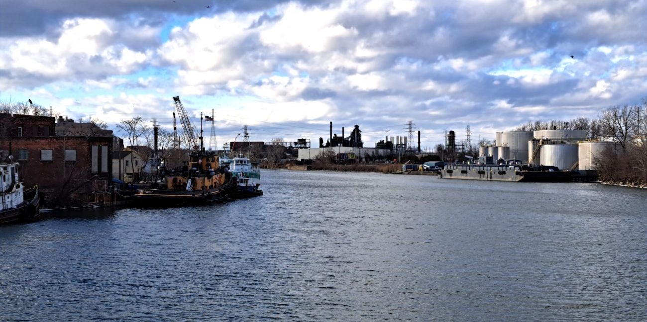Ships on a lake.